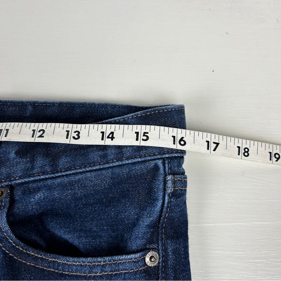 Uniqlo Kaihara Selvedge Jeans Slim Straight Fit Blue Men's Size 32 X 31 - Picture 8 of 10